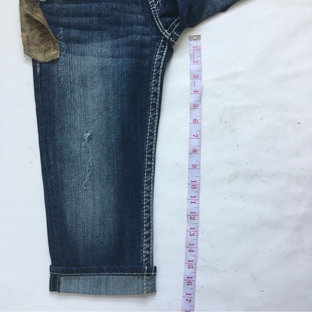 Silver Jeans Tuesday Crop Denim Jeans Size 27 - Picture 15 of 17